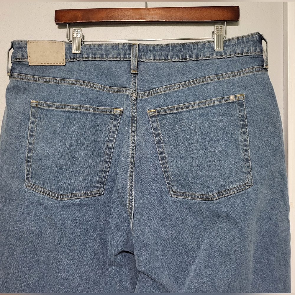 EVERLANE The Curvy Cheeky Straight Leg Jeans Organic Cotton Women's Size 35 - Picture 7 of 14